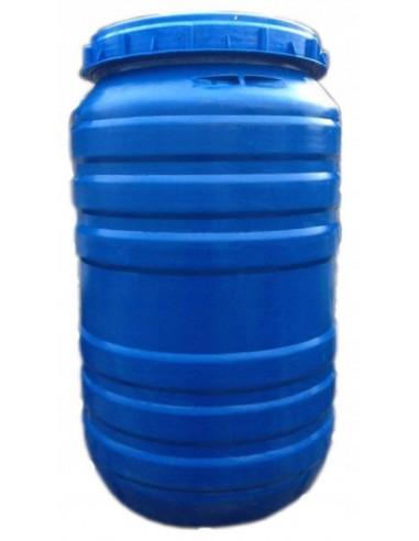 Beczka 200L niebieska garbowana po...
